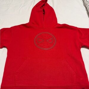 GAP Red Hoodie with Spider Design